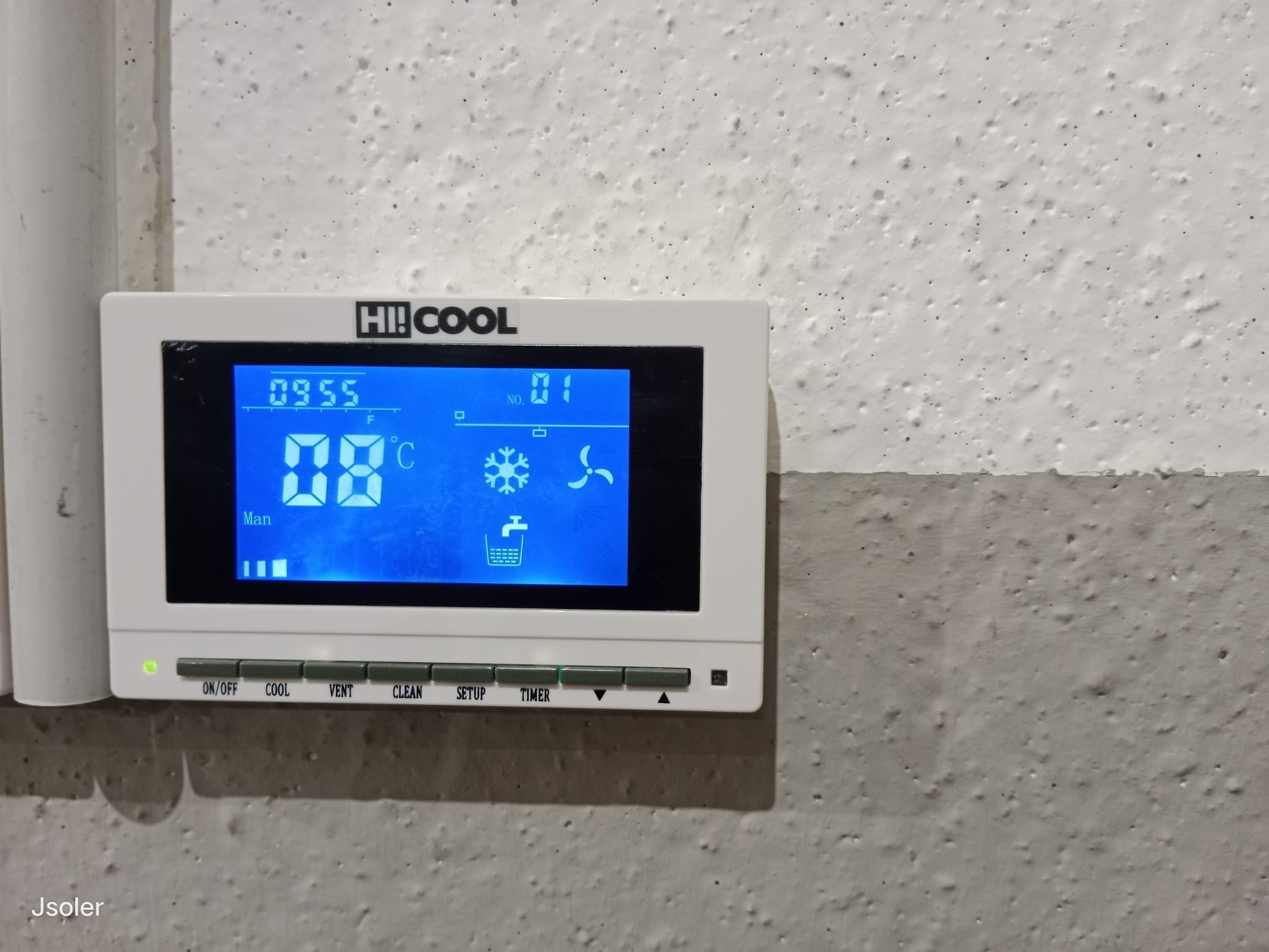 HiControl — Panel de control HI!COOL instalado